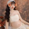 Chụp ảnh bầu đẹp tone cam đẹp