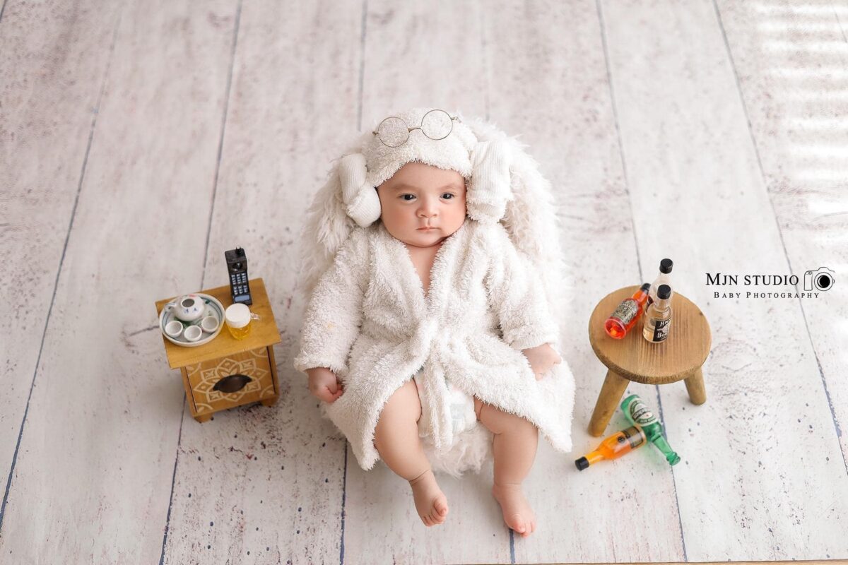 Chụp Ảnh Newborn Concept Ông Chủ