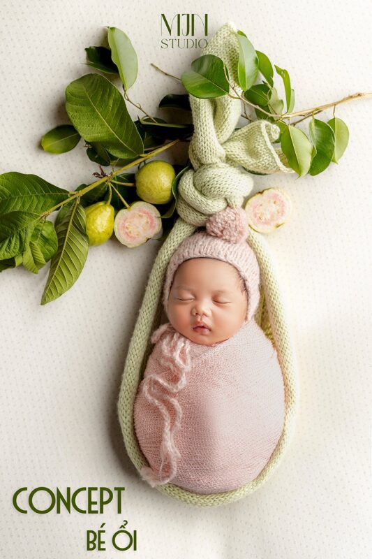 Concept Chụp Ảnh Newborn Chủ Đề Thiên Nhiên