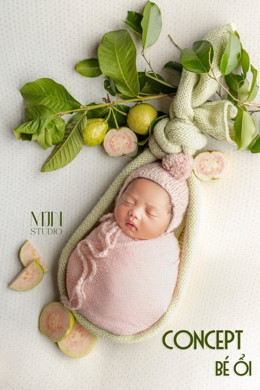 Concept Chụp Ảnh Newborn Chủ Đề Thiên Nhiên