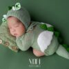 Chụp ảnh bé 3 tháng tuổi tone xanh