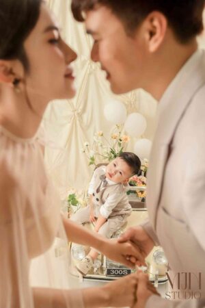 Chụp ảnh gia đình 3 thành viên đẹp