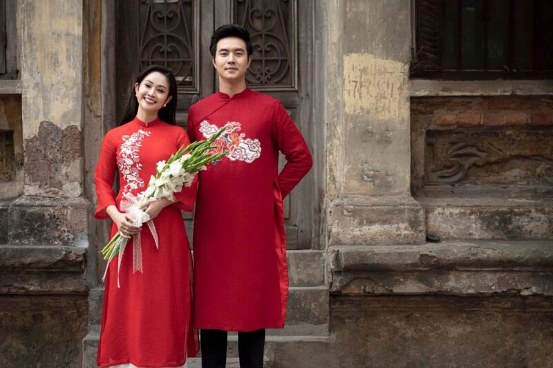 chup anh cuoi ao dai truyen thong